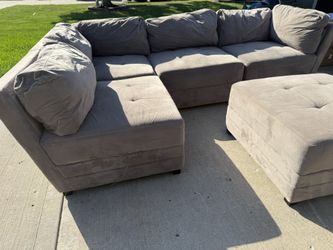 Modular Sectional Couch With Ottoman 5 Pieces