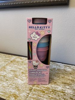  Hello Kitty & Friends Color-Changing Acrylic Travel Cup Set  Hello Kitty & Friends Color-Changing Acrylic Travel Cup Set Stay hydrated all day with K