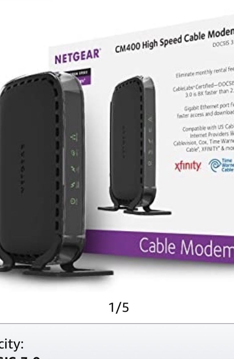 Netgear CM400 High Speed Cable Modem