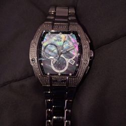 2.8 Karat Diamond W/ Black Mother Of Pearl Invicta Watch
