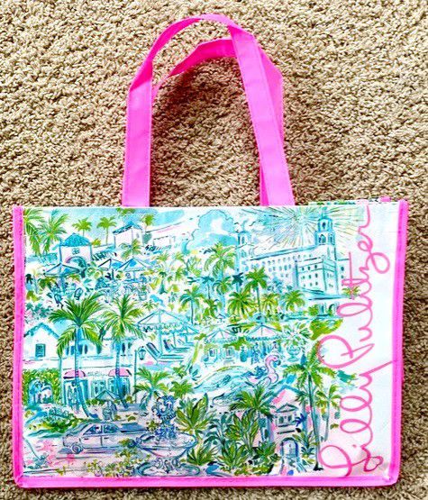NEW Lilly Pulitzer Reusable Tote Bag/ Shopping Bag/ Women's Bag