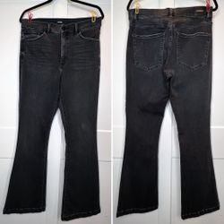 Express, Flare, High Rise, Stone Black, Size 12R