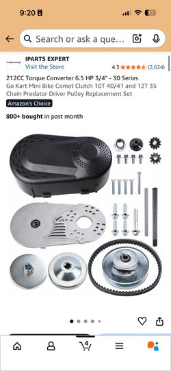 Mini Bike 212 Torque Converter