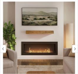 Brand New Rustic 48” x 7”x 8” Wood Fireplace Mantel