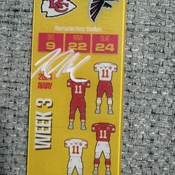 Mike Pennel Signed Autograph Commemorative Acrylic - Kansas City Chiefs - Beckett 