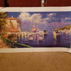 Unframed Seriolithograph " Harbour View" By Marko( 2 Available)