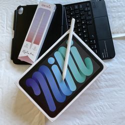 Apple ipad Mini 6th Generation (2021 model) 256GB With Box, keyboard, pencil & Accessories 