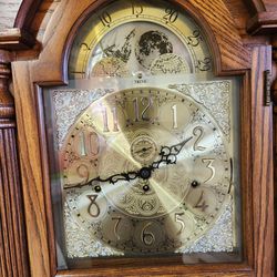 Trend Grandfather Clock #0927-1-BE - Very Nice Condition Works As Is Should. 