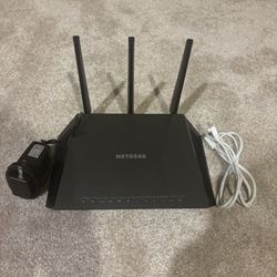 Netgear Nighthawk R6700 AC1750 WiFi Router + Power Cable & Ethernet