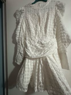 Beautiful white Bardot dress size S women , once used