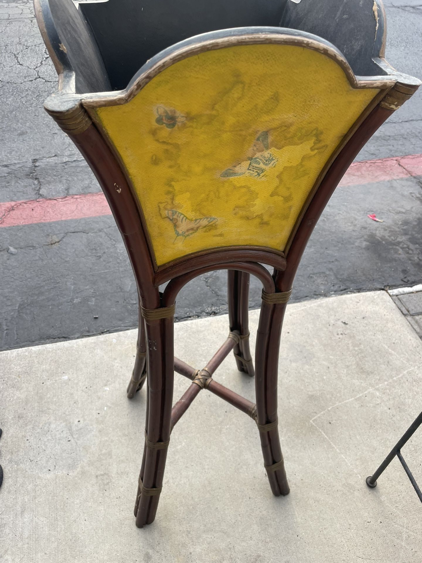 Vintage Rare Bamboo Plant Stand