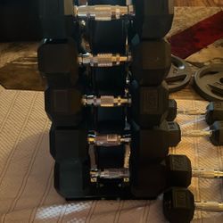 Dumbbells And barbell plates