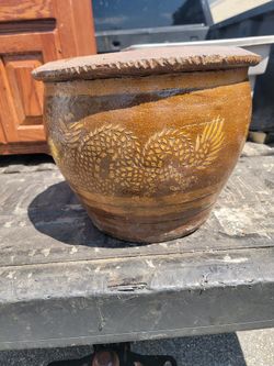 Vintage Asian Dragon Planter