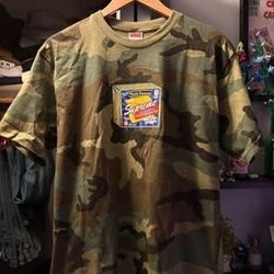 Supreme Cheese Tee 'Woodland Camo