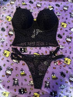 PINK bralette & panties