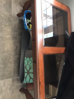 Two corner and coffee glass top table Very Nice Condition