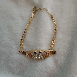 Tri Color Frog Bracelet 