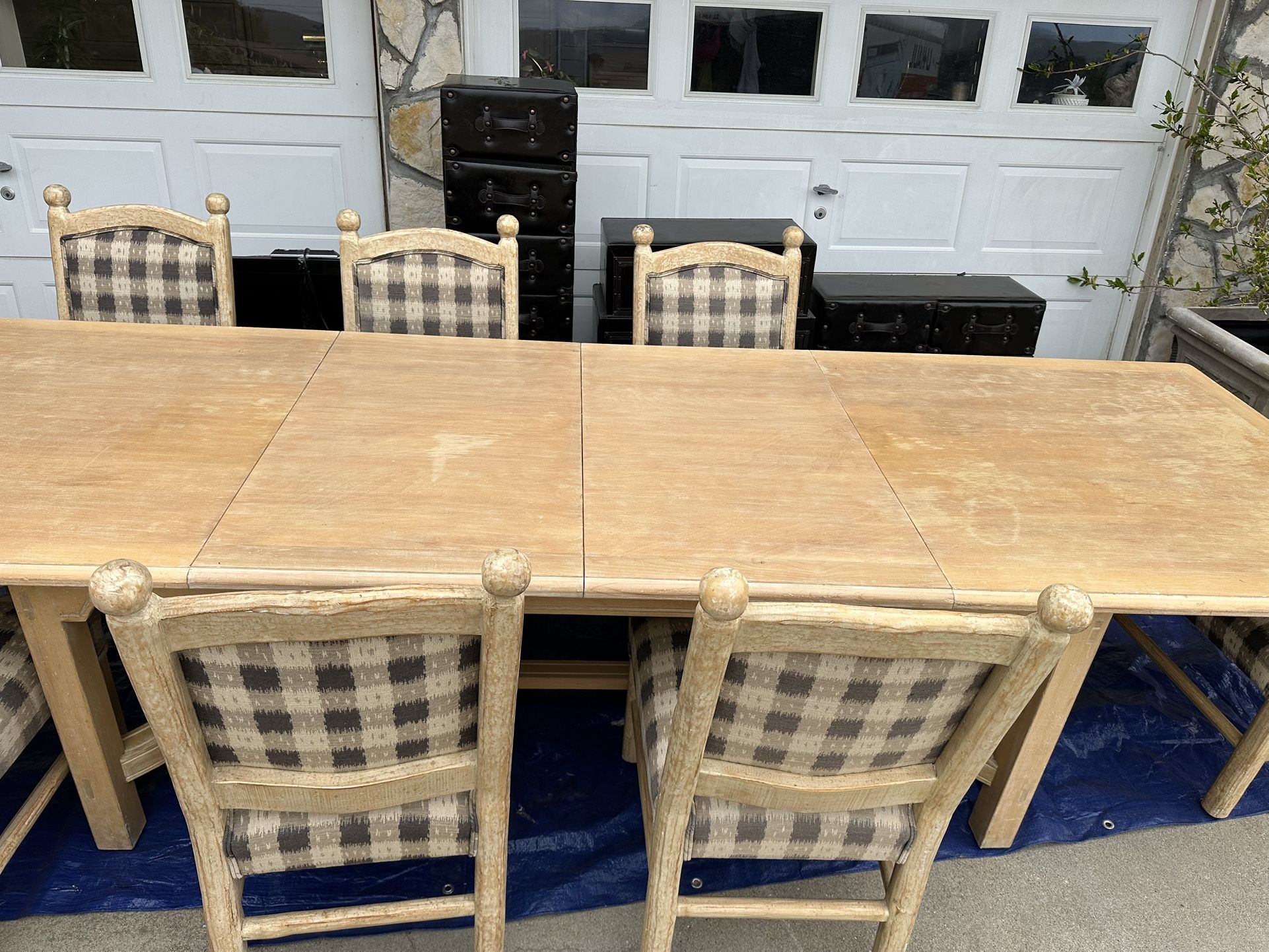 Dining table and chairs