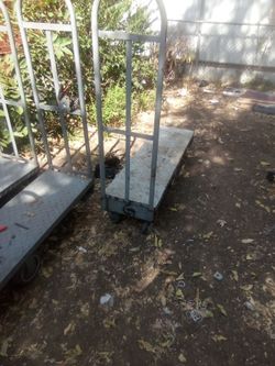 Heavy Duty U-Boat Cart, 2000lbs Capacity U-Boat Platform Truck Dolly U-Boat Truck Steel with Removable Handles Utility Cart for Storage Rooms, Transpo