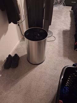 Stainless Steel Round Trash Can