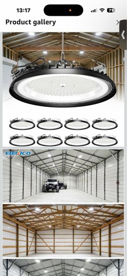 UFO LED High Bay Light 150W, 6000K Plug in Shop Lights, 2Pack