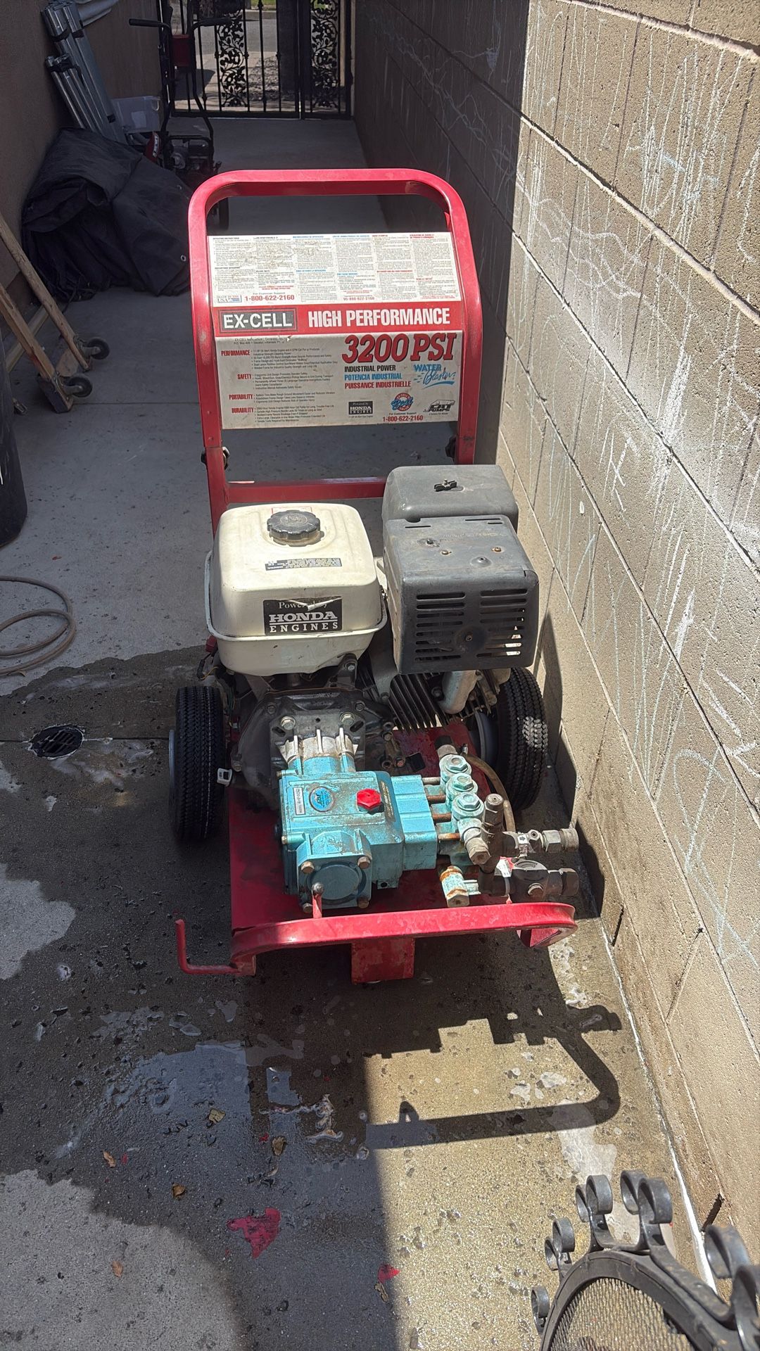High Pressure Power Wash 11 Hp Honda Motor