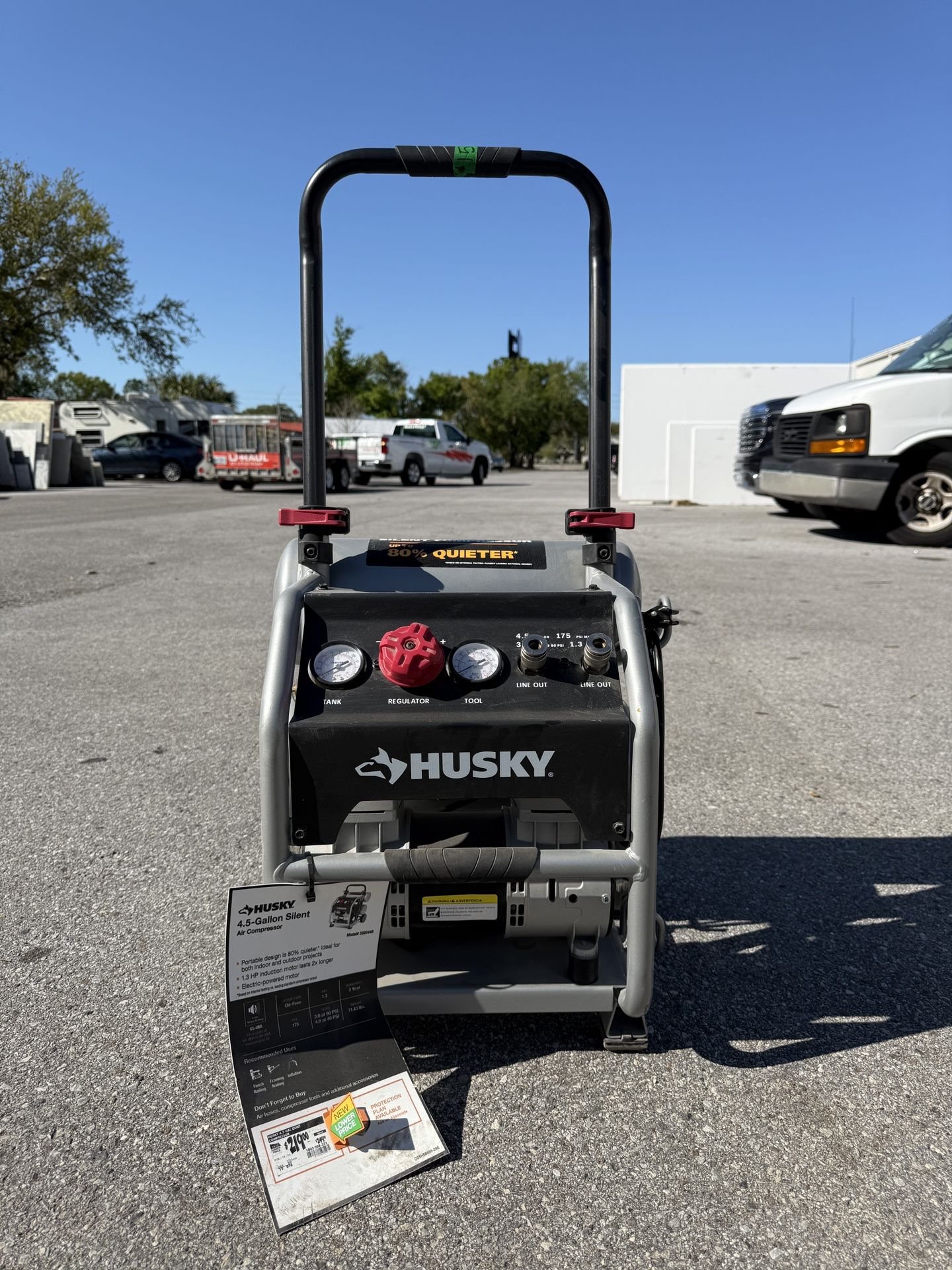 Husky 4.5 Gal Quiet Air Compressor
