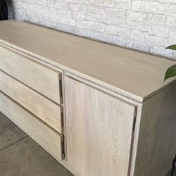 Solid Oak Credenza