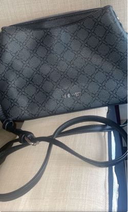 Nine West Black Monogram Crossbody Bag