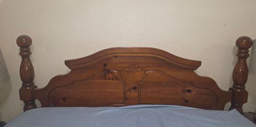 Beadboard Queen, and night stand solid wood