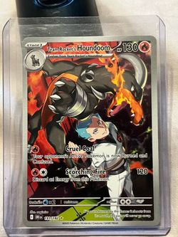 Team Rocket's Houndoom - 191/182 - Pokemon Destined Rivals Illustration Rare