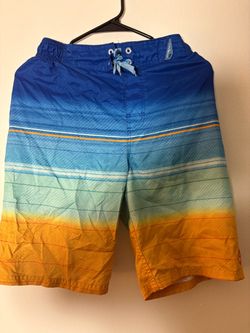 Men's Gradient Stripe Board Shorts