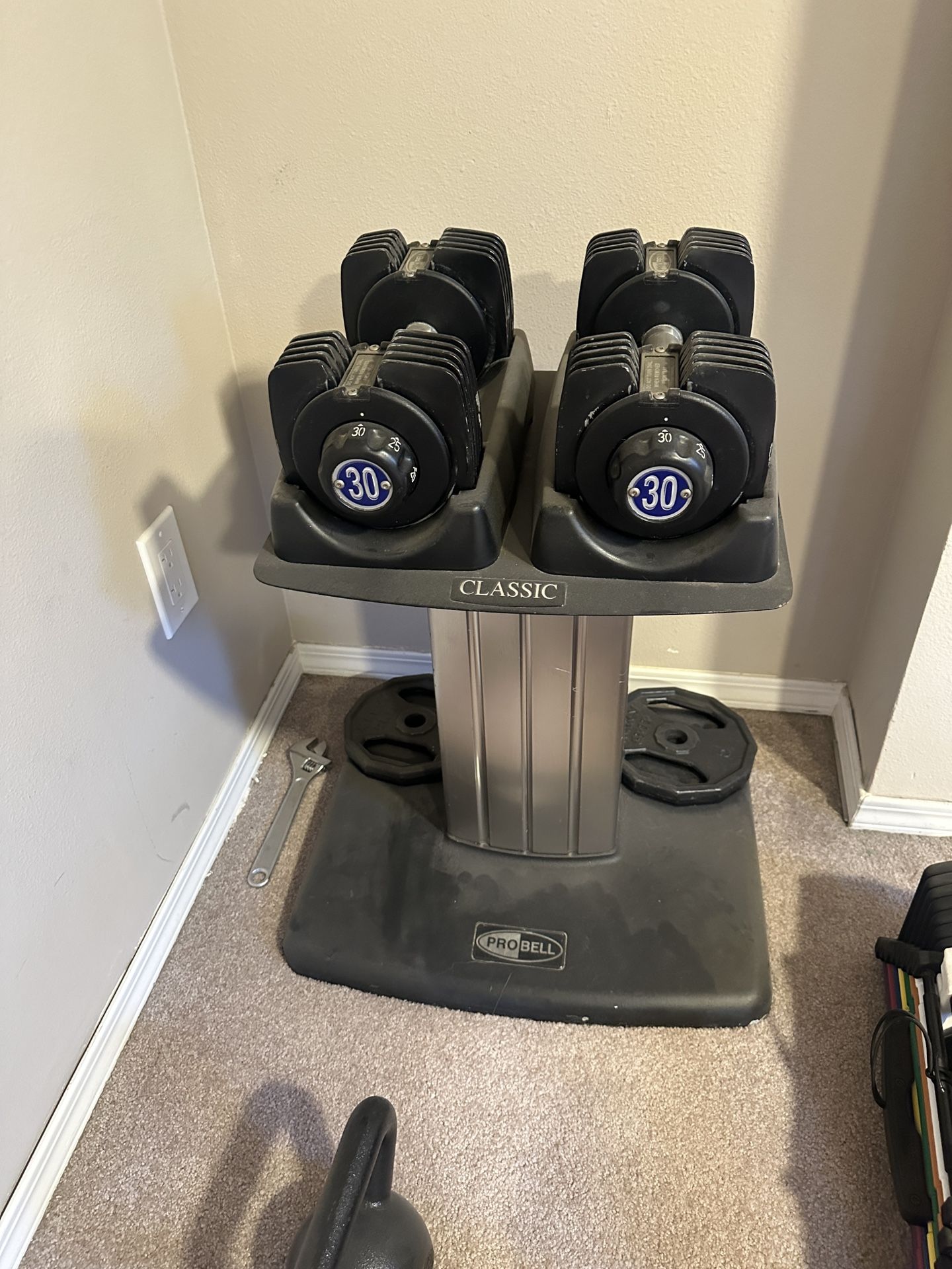 Adjustable Dumbbells With Stand