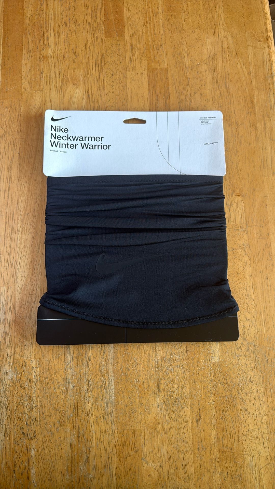 New Nike Winter Warrior Neck Warmer Cover Triple Black Soccer Football Mask Ninja Neck Wrap Osfm