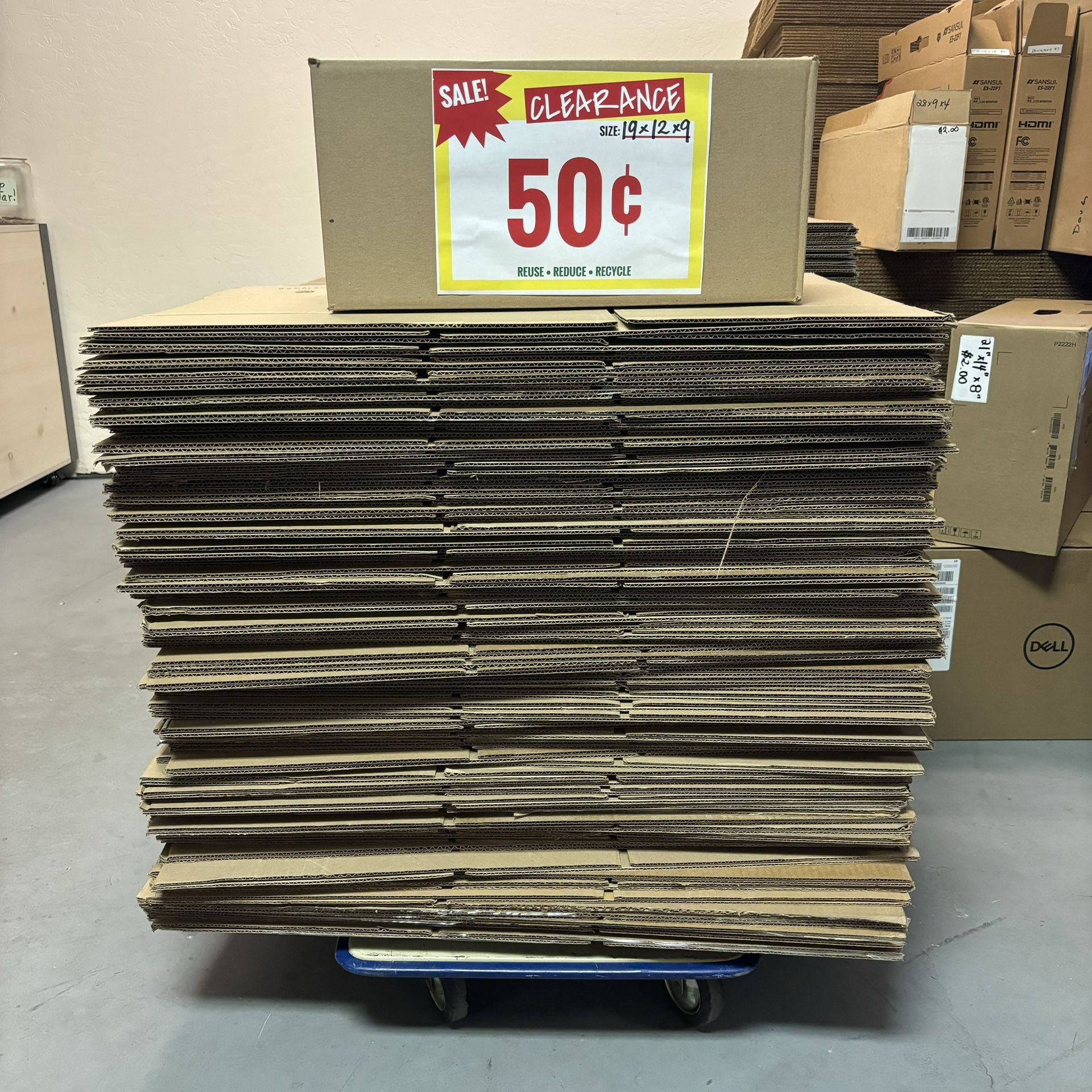 .50¢ Moving Boxes * While Supplies Last