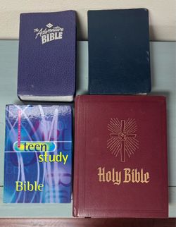 Holy Bibles some are Study Bibles for Youth $5 each