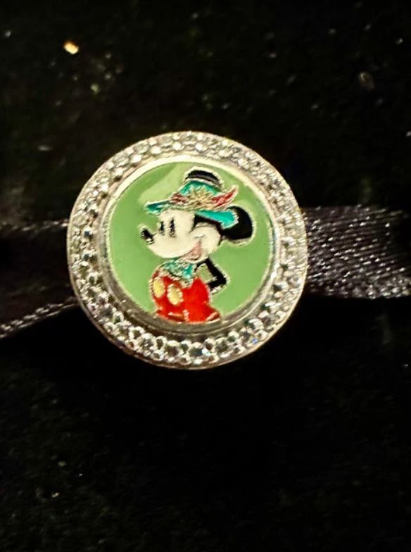 Disney Parks Pandora EPCOT Germany World Showcase Mickey Mouse Button Charm Park Exclusive