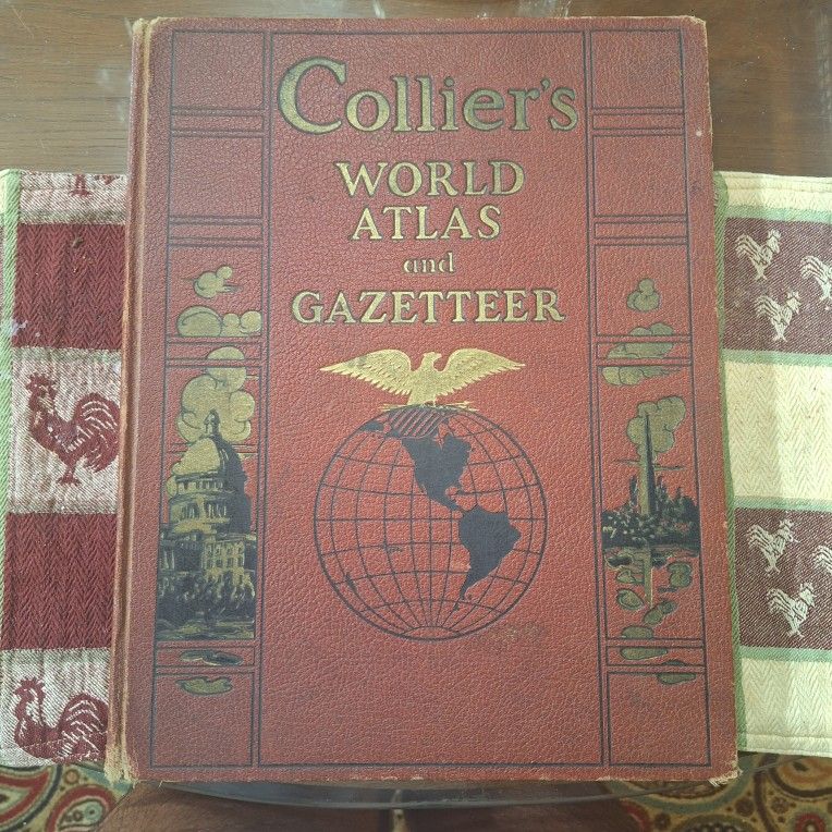 1937 COLLIER'S WORLD ATLAS GAZETTEER