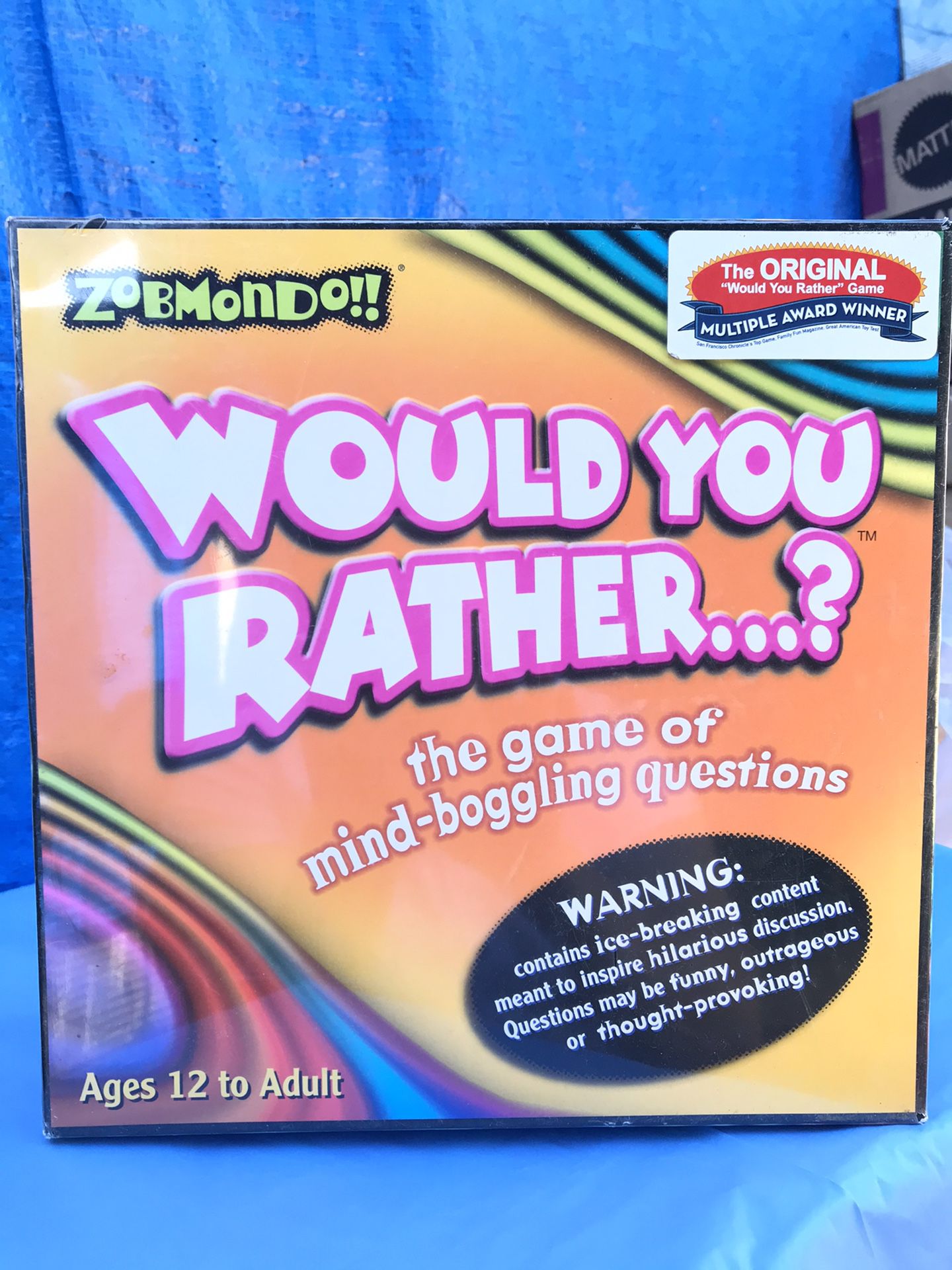 Would You Rather Board Game 2003 New