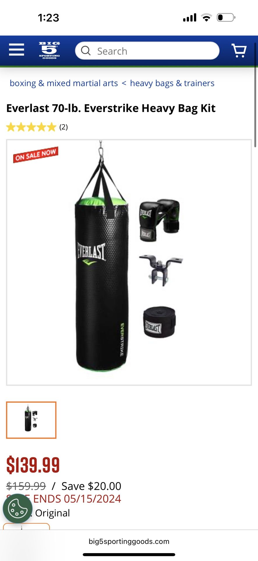 Everlast Stand And Punching Bag 