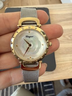 Ferragamo Stainless Steel Gold Watch