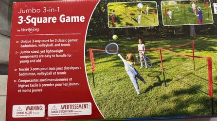 Hearthsong 3 in 1 outdoor square game