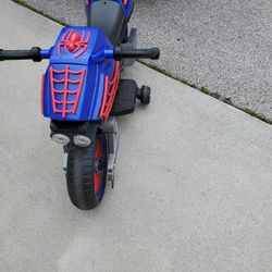 Used Kids Spider-man Motorcycle 