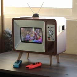 GREY NINTENDO SWITCH OLD VINTAGE TV DOCK WORKS FOR CLASSIC AND OLED VERSION