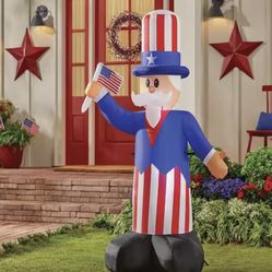 5FT Light Up🇺🇸Uncle Sam Airblow Inflatable 