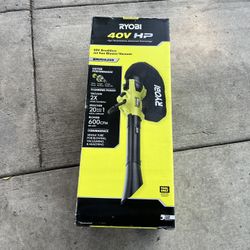 RYOBI 40V HP Brushless 100 MPH 600 CFM Cordless Leaf Blower/ Mulcher/Vacuum (Tool Only)