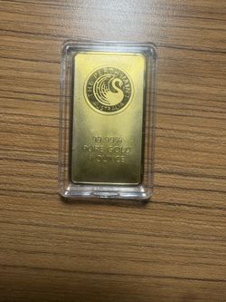 1 oz Gold Bar Perth Mint (In Case) .9999 Fine