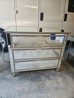 Pottery Barn mirrored dresser