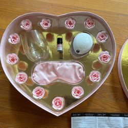 Spa Collection - USB diffuser with Oil Blend , wine glass,rose soap