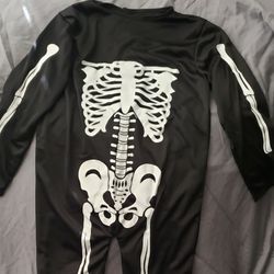 Childrens One Piece Skeleton Suit